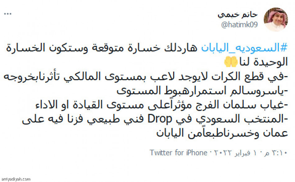 إصابة المالكي.. 
تتصدر التفاعل بـ 15 ألفا